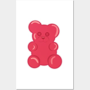 pink gummy bear Posters and Art